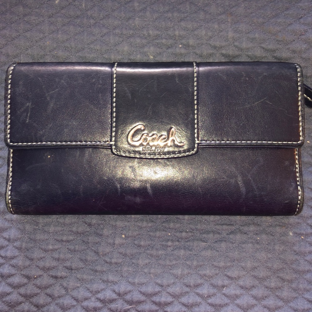 Coach Navy Blue Wallet